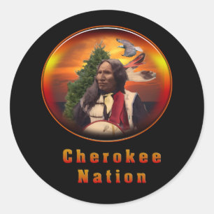 Cherokee Runt Klistermärke