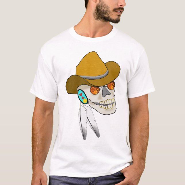 Cherokee skalleT-tröja T-shirt (Framsida)