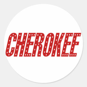 Cherokee Star Stickers Runt Klistermärke