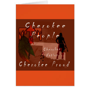 cherokee stolt hälsningskort