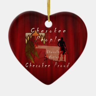 cherokee stolt julgransprydnad keramik