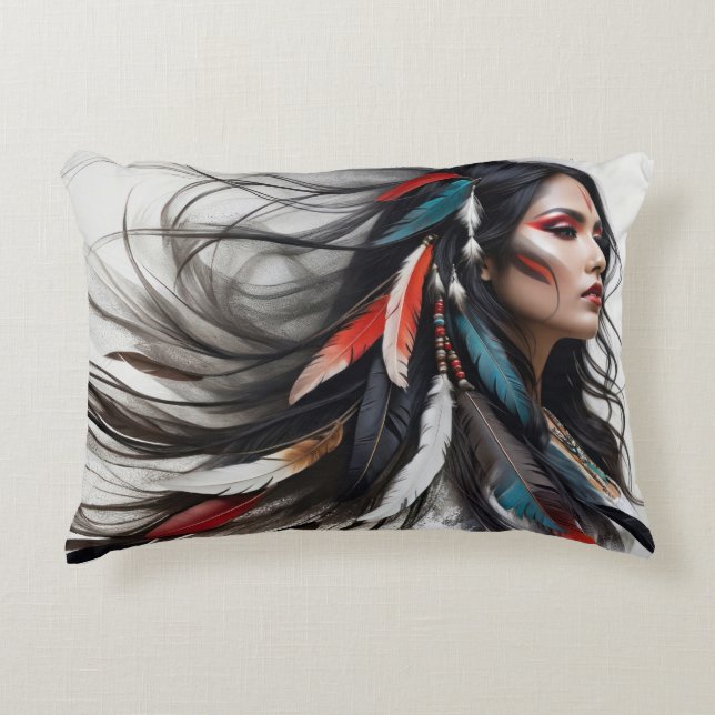 Cherokee Stolthet 4 Prydnadskudde (Framsidan)
