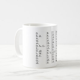 Cherokee Syllabary Customize Kaffemugg