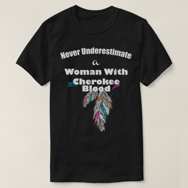 Cherokee urinvånare  t shirt (Design framsida)