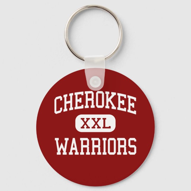 Cherokee - Warriors - High School - Kanton Georgia Nyckelring (Framsida)
