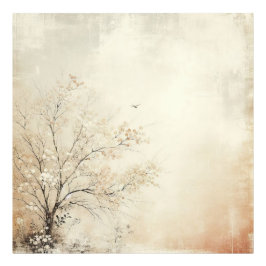 Cherrie Tree Old Photo Graphic Design Fototryck