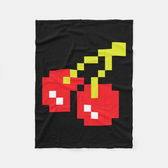 Cherries 80s Video Game Halloween Costume Easy Gro Fleecefilt (Framsidan)