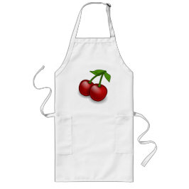 Cherries Apron Långt Förkläde