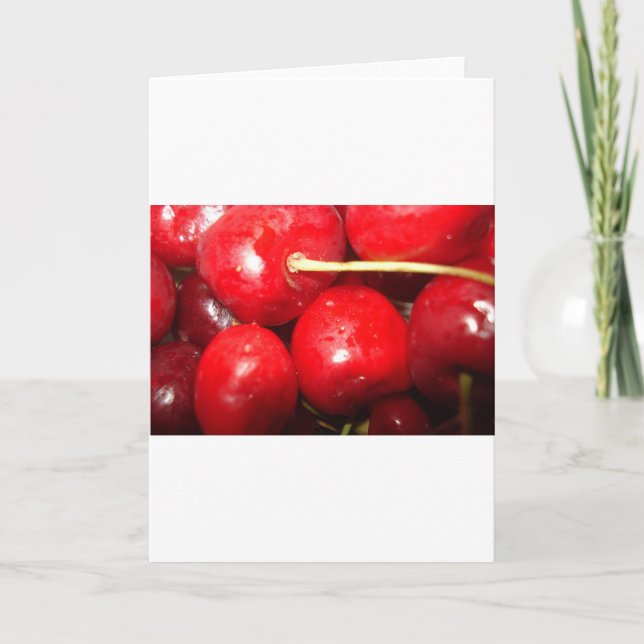 Cherries Art Photo Kort (Framsida)