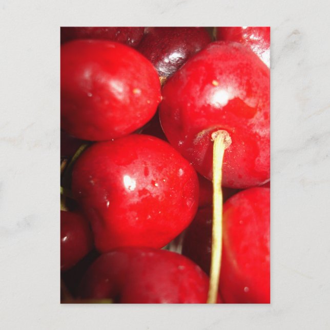 Cherries Art Photo Postcard Vykort (Framsida)