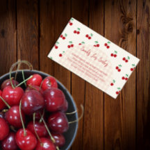 Cherries Baby Shower Bokar för Baby