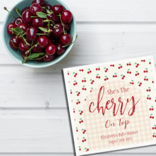 Cherries Baby Shower Pappersservett