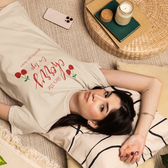 Cherries Baby Shower T Shirt (Skapare uppladdad)