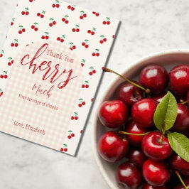 Cherries Baby Shower Tack Kort