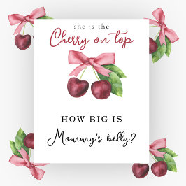 Cherries babydusch - Hur stort är Mamma Blocky? Poster