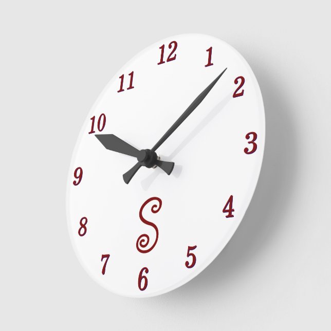 Cherries Clock Rund Klocka (Vinkel)