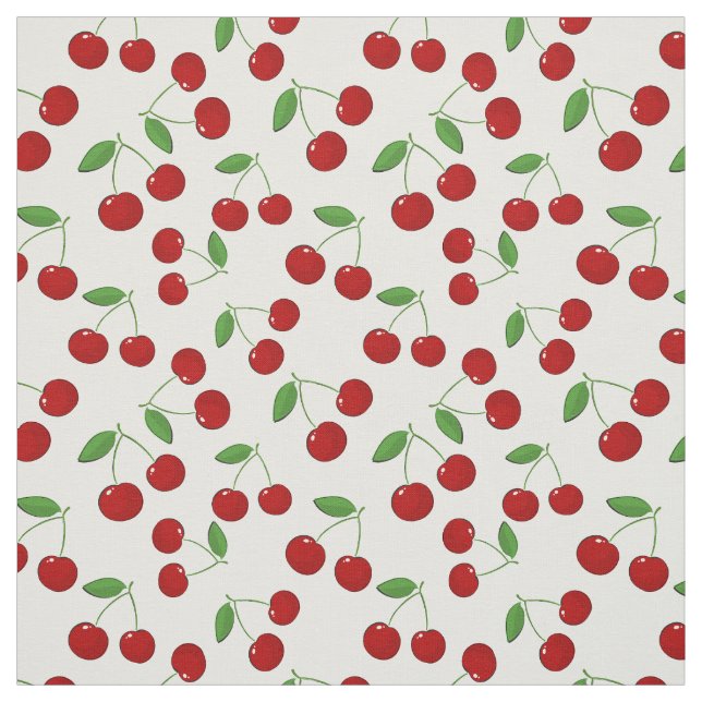 Cherries Design Fabric Tyg (Provkarta)