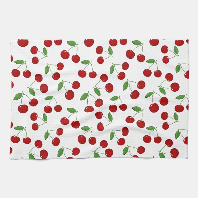 Cherries Design Kitchen Towel Kökshandduk (Horisontell)