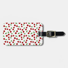 Cherries Design Luggage Tag Bagagebricka