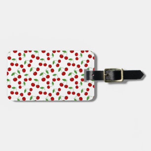 Cherries Design Luggage Tag Bagagebricka