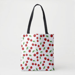Cherries Design Tote Bag Tygkasse