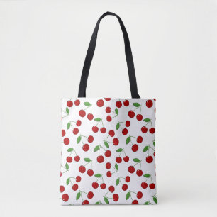 Cherries Design Tote Bag Tygkasse