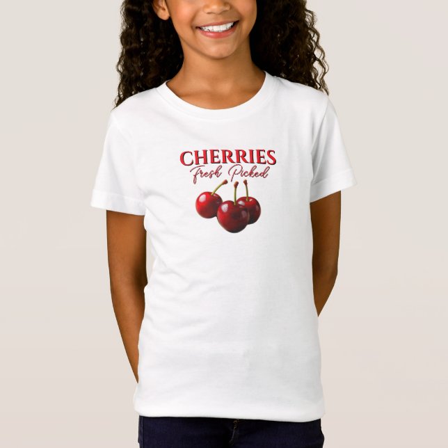 Cherries fresh picked  t shirt (Framsida)