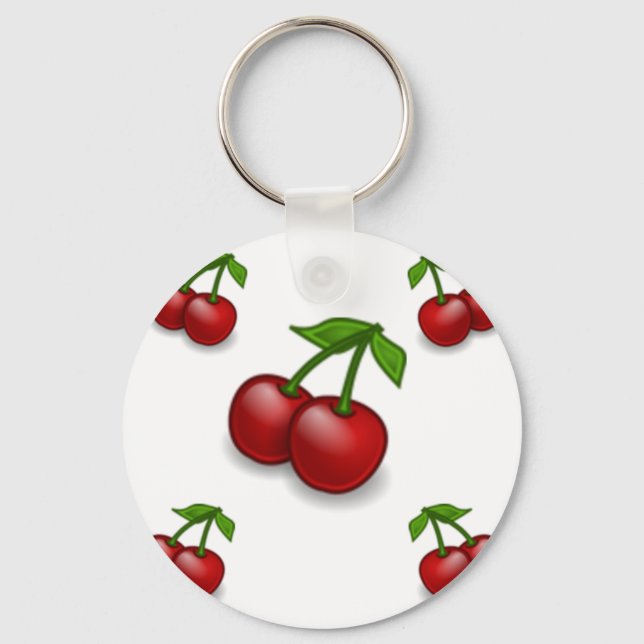 Cherries Galore Design Nyckelring (Framsida)