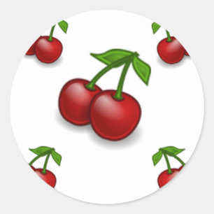 Cherries Galore Design Runt Klistermärke