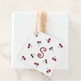 Cherries Gift Märkre Gåvor Etiketter