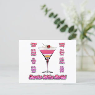 Cherries Jubilee Martini Cocktail Recipe Art Vykort