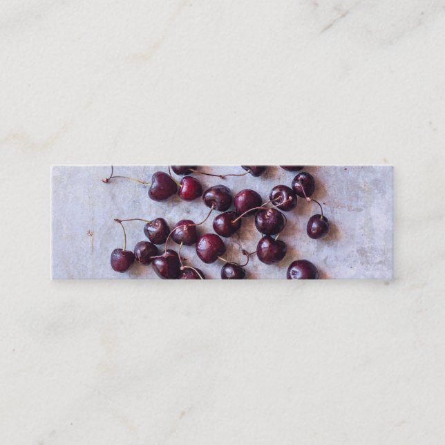 Cherries  mini visitkort (Framsida)