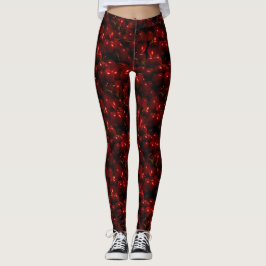 Cherries Mönster Leggings