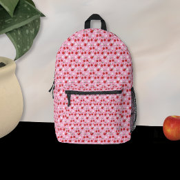 Cherries och Tiny Blommar Girl Rosa Backpack