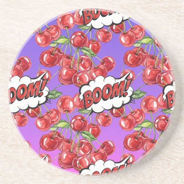 Cherries, Pop Art, by Natasha Us Underlägg (Framsidan)