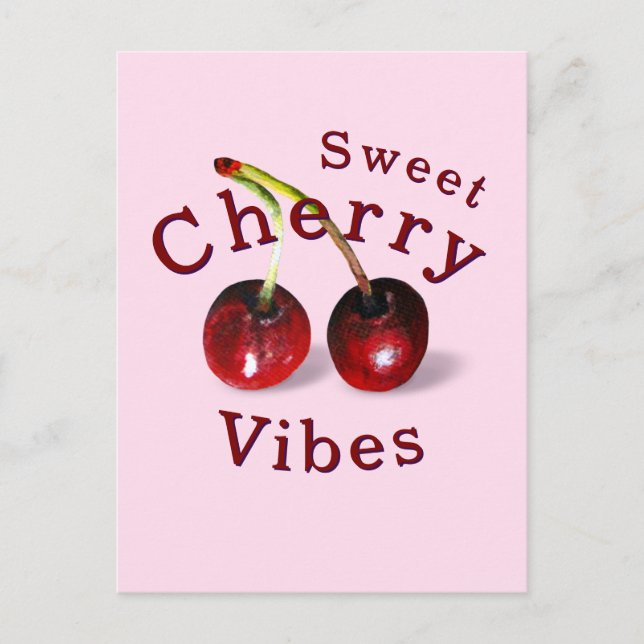 Cherries Postcard Vykort (Framsida)