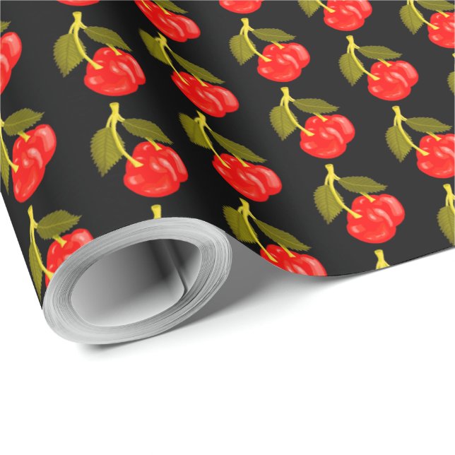 Cherries Presentpapper (Rullad Hörn)