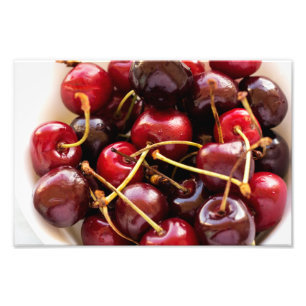 Cherries skål fototryck