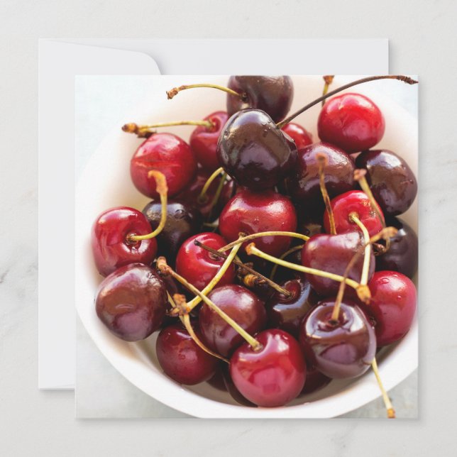 Cherries skål kort (Framsida)