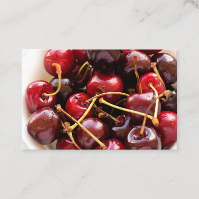 Cherries skål visitkort (Framsida)