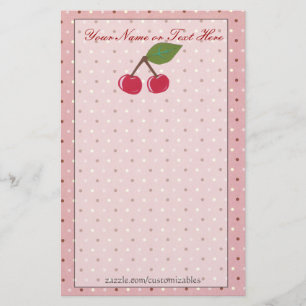 Cherries Stationery Brevpapper