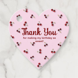 Cherries Tack Märkre Gåvor Etiketter