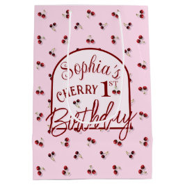Cherries Theme First Birthday Gift Bag