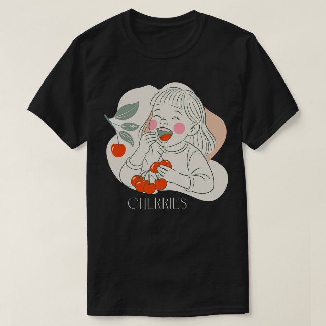 Cherries TShirt 2 T Shirt (Design framsida)