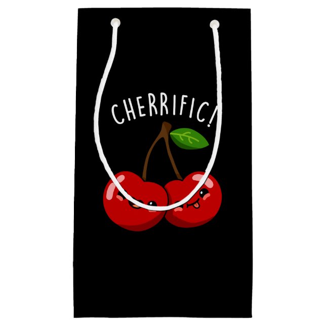 Cherrific Funny Red Cherry Pun Mörk BG (Framsidan)