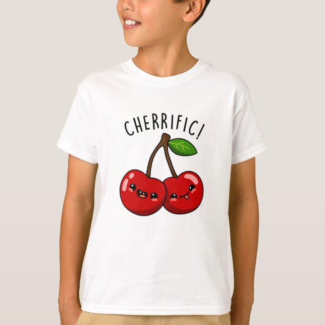 Cherrific Funny Red Cherry Pun T Shirt (Framsida)