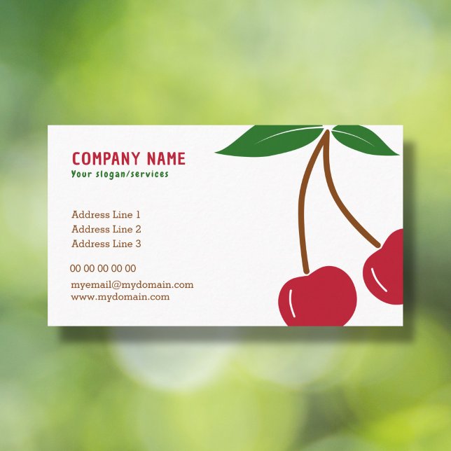 Cherry Affärskort Visitkort (Cherry Business Card)