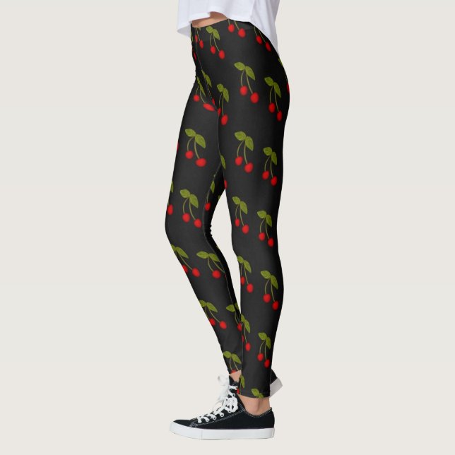 Cherry älskare Leggings (Vänster)