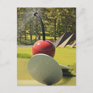 Cherry and Spoon with Spray Vykort
