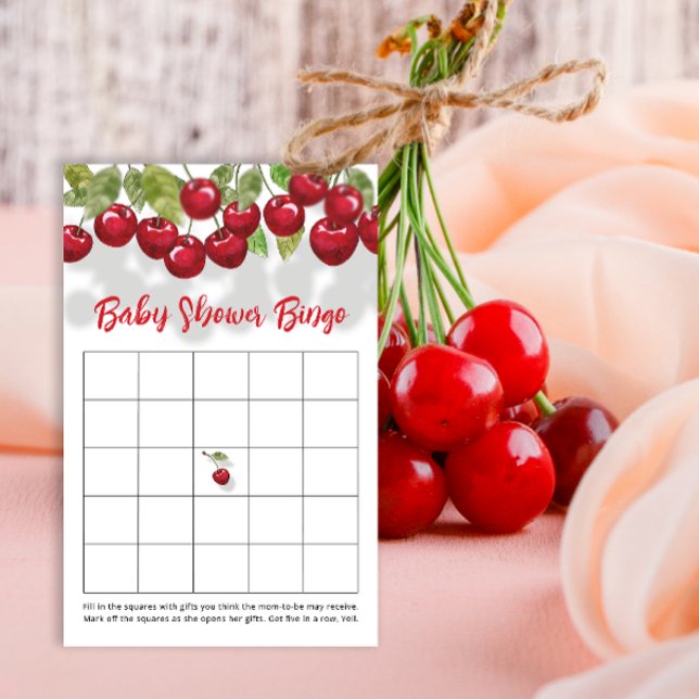 Cherry Baby Shower Bingo Game (Skapare uppladdad)